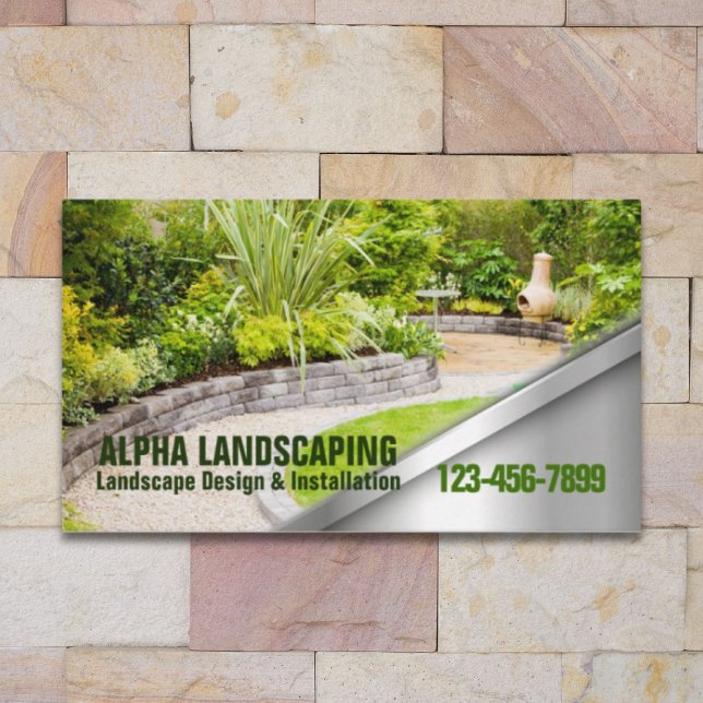 Yard Lawn Care Gardening Landscaper Landscaping  Business Card (Yard Lawn Care Gardening Landscaper Landscaping Business Card)