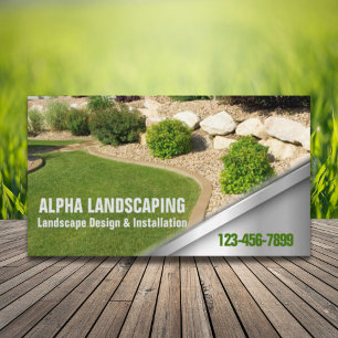 Yard Lawn Care Mowing Landscaper Landscaping Business Card