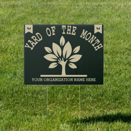 yard of the month Custom Award Yard of the Month  Sign
