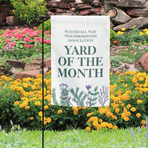 Yard of the Month Landscaping Winner Custom HOA Garden Flag