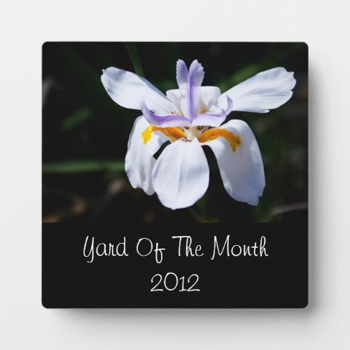 Yard of the Month Plaque