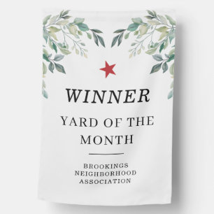 Yard of the Month Winner Club Award Eucalyptus House Flag