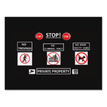 Yard or HOA sign for No trespass, dogs, climbing