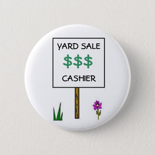 YARD SALE CASHIER _ button