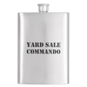 Yard Sale Commando Funny Flask Yard Sale Commando Funny Flask