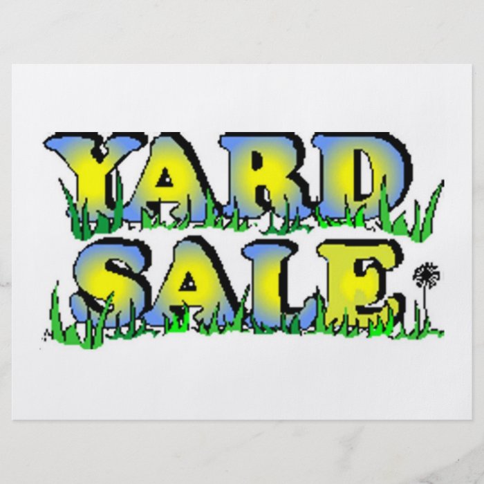 Yard Sale Custom Flyer