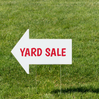 YARD SALE Directional Sign