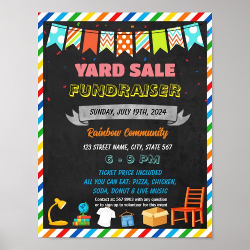 Yard Sale event template Poster