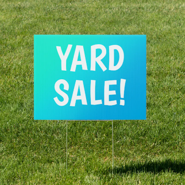 Yard Sale! Eye-catching Sign 