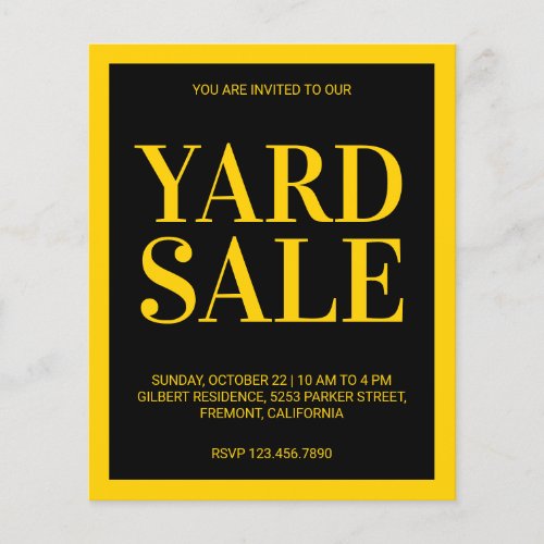 Yard Sale Flyer