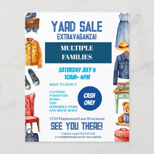 Yard sale  flyer