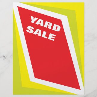 Yard Sale Flyers & Programs | Zazzle