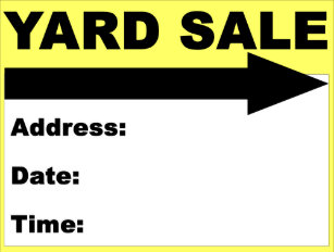 yard sale flyers zazzle