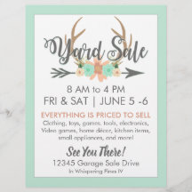 Yard Sale Flyer Template