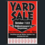 Yard Sale.Garage Sale.Customizable.Tearsheet Flyer<br><div class="desc">Attract lots of people to your yard/garage sale with this BRIGHT. BOLD. EYE-CATCHING and customizable tearsheet flyer. Hang in your local businesses,  parks,  library etc.</div>