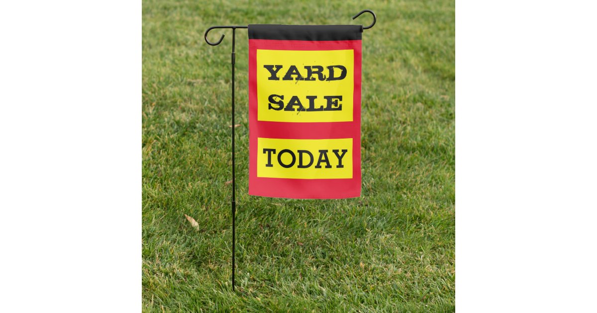 Yard Sale & Garage Sale - Today / garden sign | Zazzle