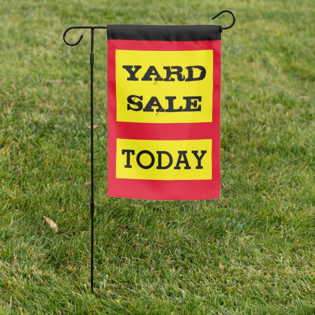 Yard Sale & Garage Sale - Today / garden sign (In SItu)