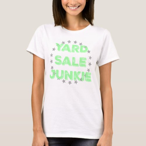 Yard Sale Junkie Pastel Tee Shirt