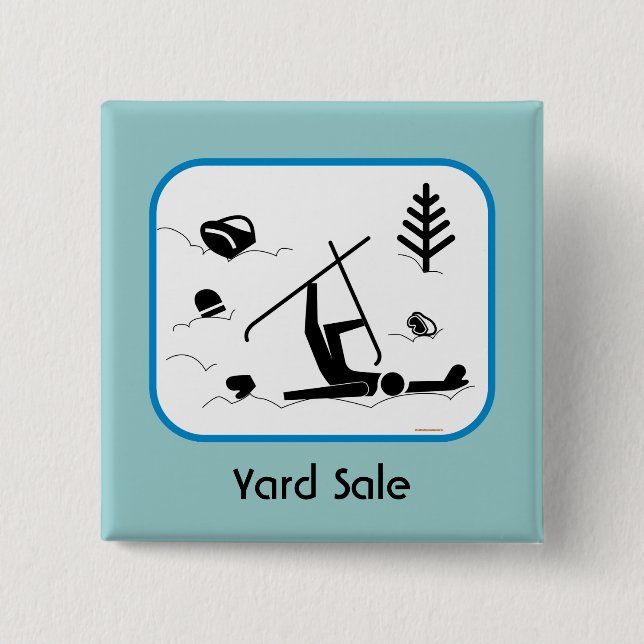 Yard Sale Pinback Button (Front)