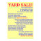 Yard Sale Poem Poster