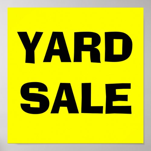 YARD SALE_Poster Sign