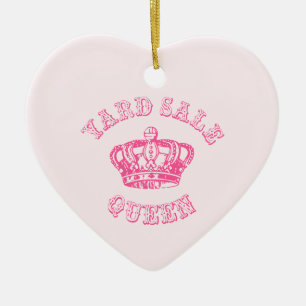 Yard Sale Queen Ceramic Ornament