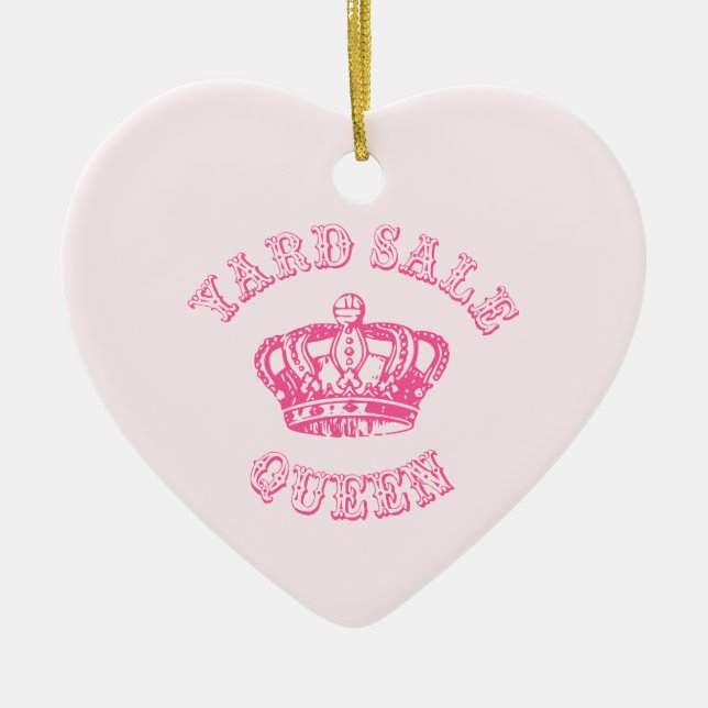 Yard Sale Queen Ceramic Ornament (Front)