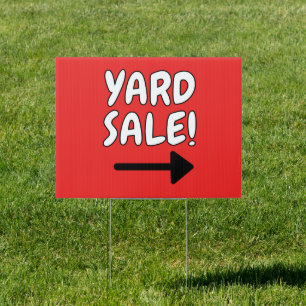 Yard Sale Red Sign