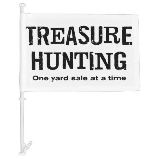Yard Sale Shopping  T-Shirt Car Flag
