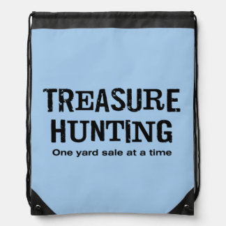 Yard Sale Shopping  T-Shirt Drawstring Bag