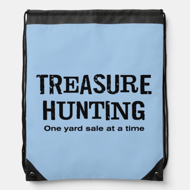 Yard Sale Shopping  T-Shirt Drawstring Bag (Front)