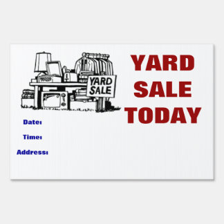 Garage Sale Signs Yard & Lawn Signs | Zazzle