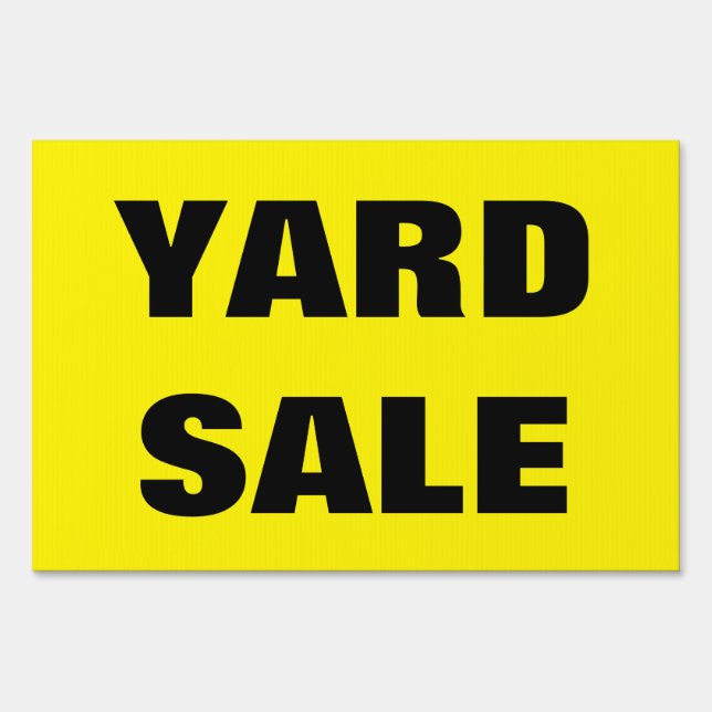 Yard sale sign (Front)