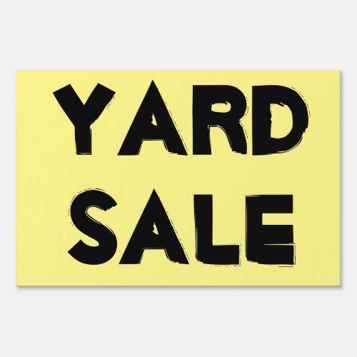 Yard Sale Sign