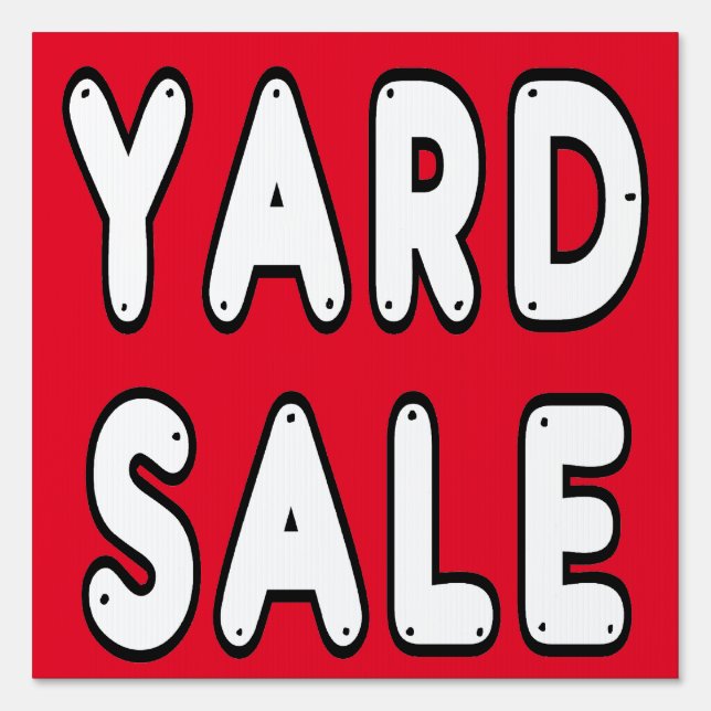 Yard Sale Sign (Front)