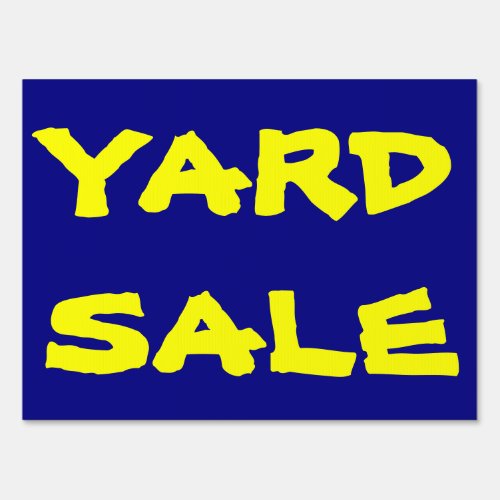 Yard sale sign