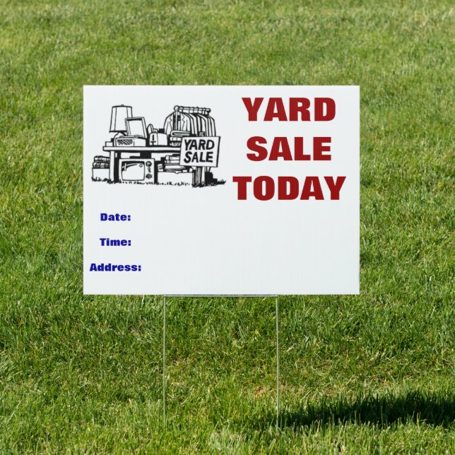 Yard Sale Sign (Insitu)