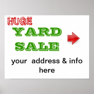 Yard Sale Posters, Yard Sale Prints, Art Prints, & Poster Designs | Zazzle