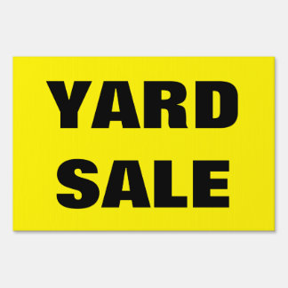 Garage Sale Signs Yard Signs - Garage Sale Signs Lawn Signs | Zazzle