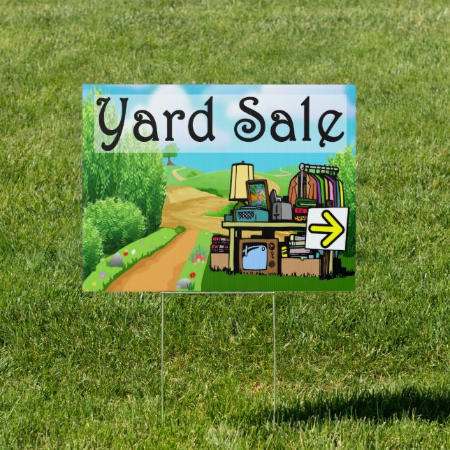 Yard Sale yard sign (Insitu)