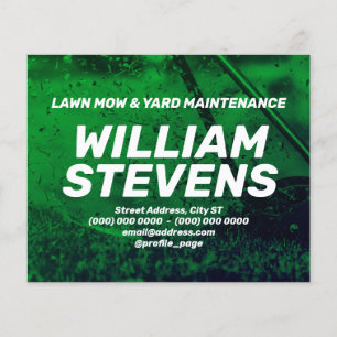 Yard service green dark tone flyer