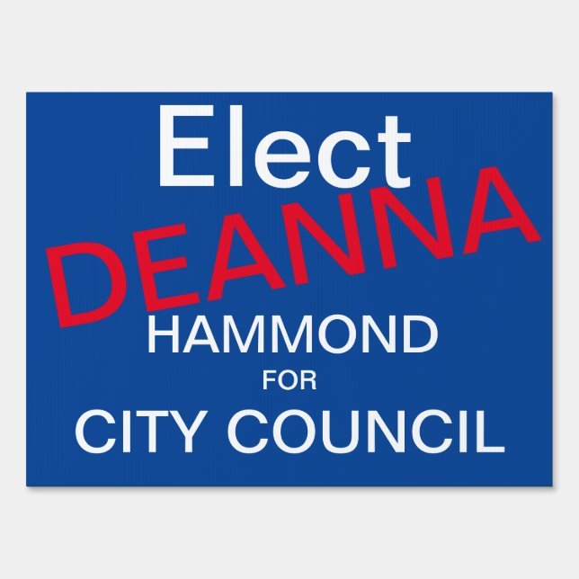 Yard Sign  (Front)