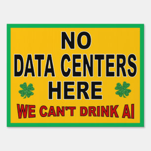 Yard Sign 18x24 - No Data Centers