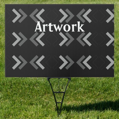 Yard Sign Artwork text Shape Rectangle Signs Flags