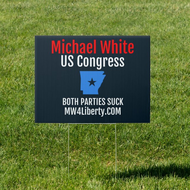 Yard Sign - "Both Parties Suck" (Insitu)