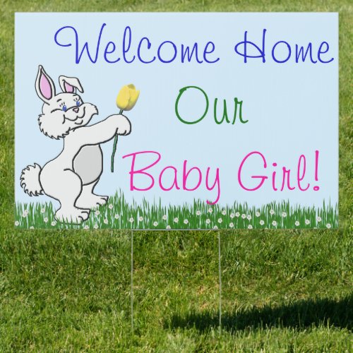 Yard Sign _ Bunny  Tulip