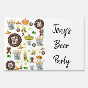 Yard Sign Corona Beer