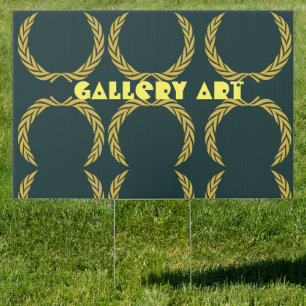 Yard Sign Gallery Art Crown image outdoor signs