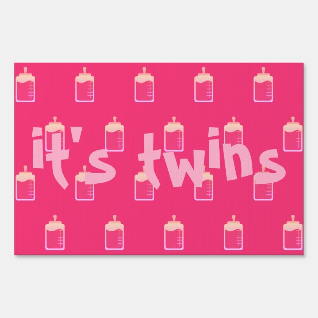 yard sign (it's twin girls) by dalDesignNZ (Front)