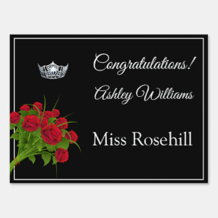 Yard Sign-Pageant Crown Sign